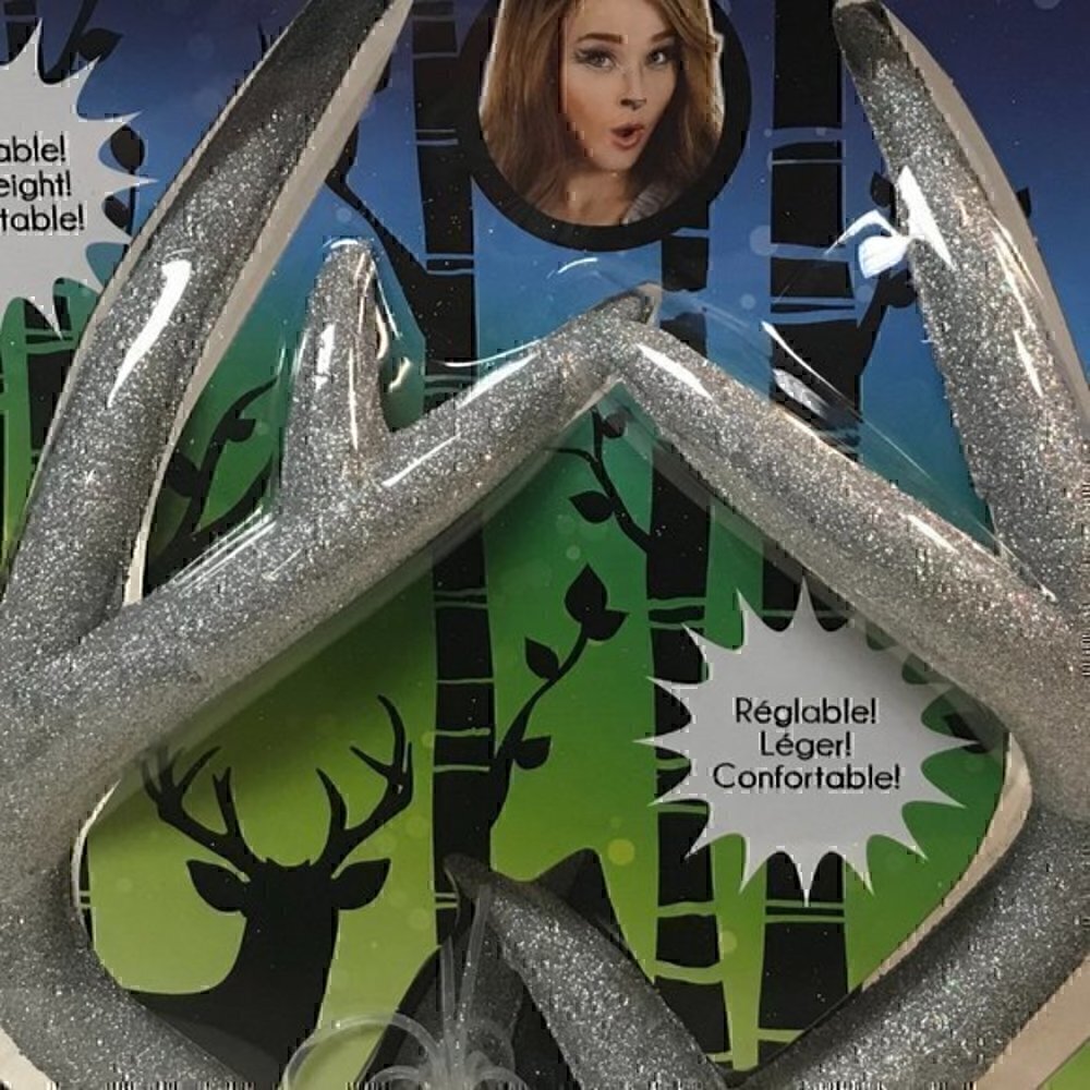 Elope Glitter Deer Antlers Headband - Picture 3 of 3